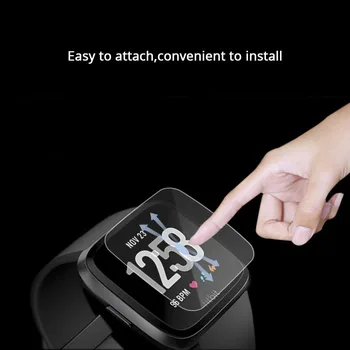 5VNT Grūdintas Stiklas Fitbit Atvirkščiai Screen Protector Ultra Plonas 9H Anti-Scratch Apsauginė Stiklo Plėvelė Fitbit Atvirkščiai