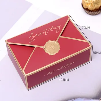 5VNT Kūrybos Saldainių Dėžutė Europos stiliaus Įdegio Dėžės Vestuvių, Gimtadienio High-end Dovana Stačiakampio formos Šokolado Dėžutė Saldus Dieną