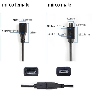 5vnt Micro USB 2.0 Female Jack 