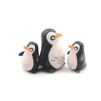 5vnt Mielas Mini Žiemos Pingvinas Miniatiūrinės Statulėlės Kalėdų Duomenys 