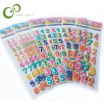 5vnt/partijos numeris 3D putos lipdukai skaitmeninis lipdukai šalies prekių apdailos vaikams dovanos vaikams žaislų WYQ