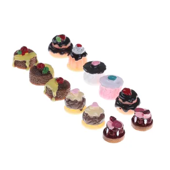 5vnt/set 1:12 Modeliavimas Mini Tortas Lėlių Miniatiūrinės Maisto Scenos Modelį 