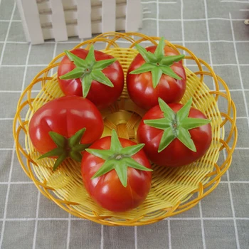 5vnt/set Tikroviška Modeliavimas Dirbtinis Pomidorų Daržovių Plastiko Netikras Vaisius Šalies Namų Dekoro Fotografijos Rekvizitai Dekoratyvinis Putų