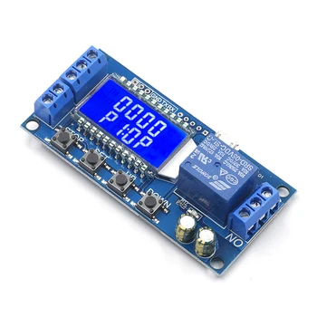 6-30 V Micro USB Skaitmeninis LCD Ekranas Laiko Vėlinimo Relė Modulis Kontrolės Laikmačio Jungiklis Sukelti Ciklo Modulio XY-LJ02