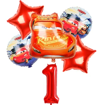 6 vnt Automobilių Gimtadienio balionai 40inch skaičius dekoracijos prekių 18 colių Turas automobilių Folija kolbų Vaikų žaislai, kūdikių dušas