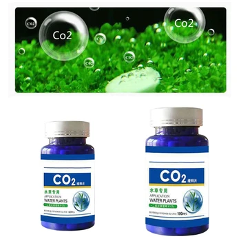 60/100vnt Akvariumą CO2 Tabletės Anglies Dioksido Difuzorius skirtus Vandens Augalų Žolės Žuvų Bakas Priedai