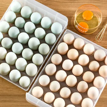 60 Tinklų Kiaušinių Laikymas Laikymo Dėžutė Dvigubo sluoksnio Skaidrūs Stalčių Tipo Skaidrus Kiaušinių Konteineris Šaldytuvas Organizuoti Virtuvė