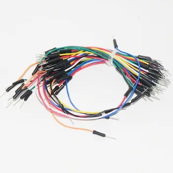 65pcs Džemperiai Kit Laidas Pack Protoboard Solderless Breadboard Jumper Wire Valdybos Cable Kit Modulis Šokliavarlinės Laidai 65pcs/set