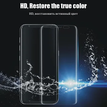 6D Pilnas draudimas Hidrogelio Plėvelės Samsung Galaxy A5 A7 2017 S8 9H HD Screen Protector Galaxy A5 A7 2016 S9 Minkštas Filmas Ne Stiklo