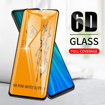6D Visas Klijai Premium Grūdintas Stiklas Xiaomi Mi 10 9 8 10T 9T Pro Lite 10 K20 A3 Poco F1 F2 Pro X3 NFCScreen Raštas Filmas