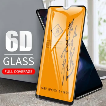 6D Visišką Grūdintas Stiklas Oneplus 8 Pro 7 7T Ekrano apsaugos Oneplus 6 6T 5 5T Lenktas Krašto Filmas Vienas Plius