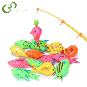 6pcs/daug Mokymasis ir švietimas magnetinio žvejybos žaislas ateina lauko įdomus & sporto žuvų žaislas dovana kūdikis/vaikas GYH