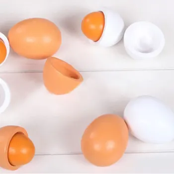 6pcs Modeliavimas Kiaušiniai Medinių Žaislų Rinkinys Vaikams Virtuvės Apsimesti Žaisti Medienos Maisto Kiaušiniai Žaislų Rinkinys Vaikai Ankstyvojo Ugdymo Montessori Žaislai