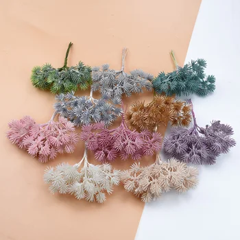 6PCS Plastiko Gypsophila dirbtiniai augalai užrašų knygelė vestuvių dekoratyvinės gėlės, vazos, namų dekoro 