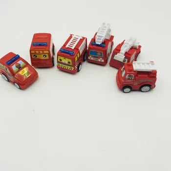 6pcs Traukti Atgal, Automobilių Žaislai Mobiliųjų Mašinų Parduotuvė Statybinės Fire Truck Taksi Modelį Baby Mini Automobilių Dovana Vaikams, Žaislai 2019