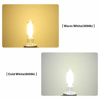 6W 9W G4, G9 Pritemdomi LED Lemputės COB Stiklas, LED Lempos, Pakeisti 40 W 60 W Halogeninės Lemputė Pakabukas Apšvietimo Šviestuvas, Šviestuvai