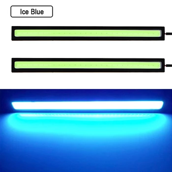 6x 17CM Super Šviesus Automobilio LED Rūko Lemputės COB Stiliaus DRL Šviesos važiavimui Dieną 12v Auto Salono Lempa, Motociklo Stiliaus Atmosfera