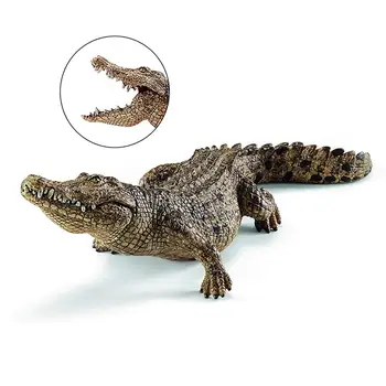 7.2 colių Krokodilas Statulėlės Gyvūnų Veiksmų Skaičius, Žaislai Švietimo Būtybių 14736 Krokodilas Lėlės Žaislas Ranka