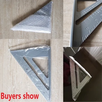 7 colių Trikampio Valdovas Aliuminio Lydinio Matavimo Liniuote, medžio Apdirbimo Pabandyti Kvadrato Trikampio Kampas Matlankis Kampas Valdovas Dailidė