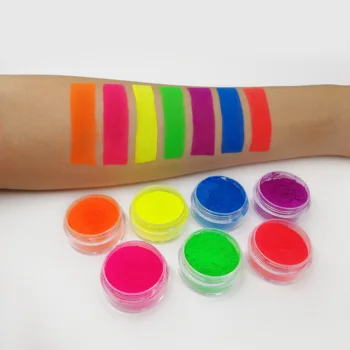 7 Sumaišyti Neoninės Spalvos Milteliai Eyeshadow Pigmento Matinis Mineralinių Spangle Nagų Milteliai Kosmetikos Make Up Mirguliavimas Šviečia Akių Šešėliai
