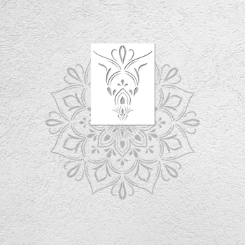 70cm - 110cm Trafaretas Trafaretai, Skirti Dekoro Plytelių Dažų Didelis Mandala Sienos Didelis Modelių Baldai Mandala Indijos, arabų Etninės S018