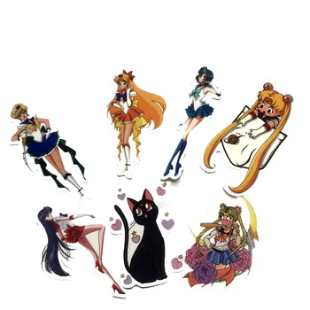 75PCS Sailor Moon Lagaminą Lipdukas Mielas Animacinių filmų Vandens Ledas Mėnulyje Vežimėlio Atveju Kompiuterio Lipdukai vaikams mergina dovana