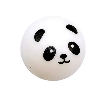 7CM Plonas Panda Bun Streso Atsarginiais Kamuolys Lėtai Auga Išskleidimo Žaislai PU Raktų pakabukai Keychain Vaikams, Žaislai