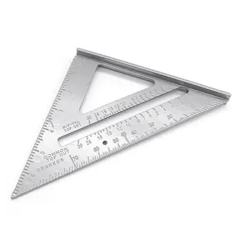 7inch Aliuminio Lydinio Trikampio Kampas Matlankis Matavimo Liniuote, medžio Apdirbimo Įrankis