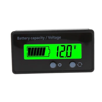 8-70V LCD Švino Rūgšties Ličio Baterijos Talpos Indikatorius Voltmeter Įtampos Testeris