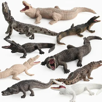 9 Kidns Modeliavimas Laukinių Krokodilas Pav Kolekcines, Žaislai Krokodilas Laukinių Gyvūnų Figūrėlių, Vaikų, Gyvūnų Sandtable Scena Žaislas