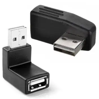 90 Laipsnių USB 3.0 Vyrų ir Moterų Adapterio Kabelį Kampas USB 2.0 Išplėtimo Extender Greitai Perkelti Kairė / dešinė / Aukštyn / Žemyn Adapteris