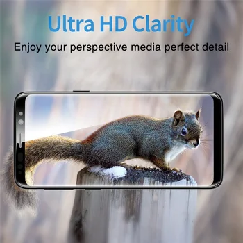 9000D Visą Lenktas Grūdintas Stiklas Samsung Galaxy S8 S9 Plus Pastaba 9 8 Screen Protector For Samsung S6 S7 Krašto Apsauginės Plėvelės