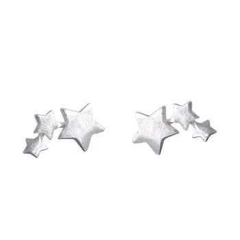 925 Sterling Silver Star Stud Auskarai Moterims Laisvalaikio Stiliaus Mergina Earings Asmenybės Papuošalai