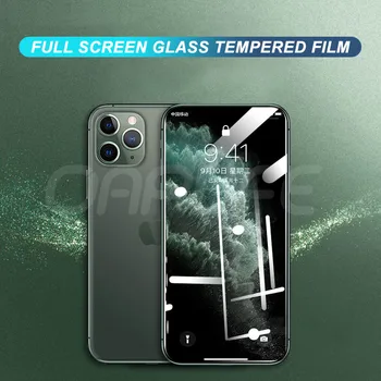 999D Visiškai Padengti Grūdinto Stiklo iPhone 7 8 6 6s Plus X Screen Protector, iPhone X XR XS MAX SE 2020 m. 11 12 Pro Stiklo
