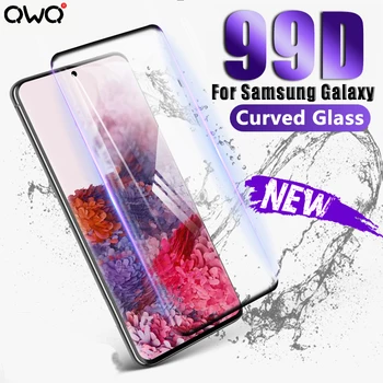 99D Lenktas Apsaugos Grūdintas Stiklas Samsung Galaxy A50 A51 A20E A10 A30 A70 A71 S10 S10e 5G Plius Lite Screen Protector Filmas