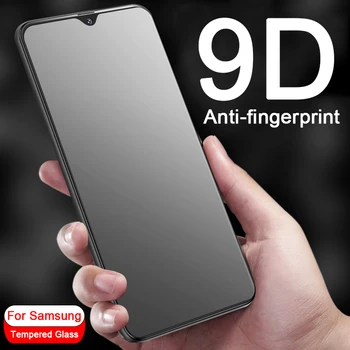 9D Anti-pirštų atspaudų screen protector for Samsung Galaxy A10 A20 A30 A40 A50 A70 10 20 30 40 50 70 9H Apsaugos Grūdintas Stiklas