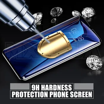 9D Apsauginis Stiklas ant Huawei P20 Pro P10 Plius 30 P40 Lite E P Smart 2019 Grūdintas Screen Protector, Stiklo apsauginę Plėvelę