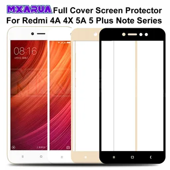 9D Apsauginis Stiklas ant Xiaomi Redmi 5 Plus S2 4X 5A Ekrano apsaugos Redmi 4 Pastaba 4X 5 5A Pro Grūdintas Stiklas Filmas Atveju