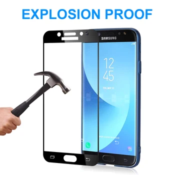 9D Apsauginis Stiklas Samsung Galaxy A3 A5 A7 j3 skyrius J5 J7 2016 2017 Screen Protector Samsung 