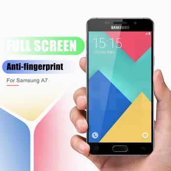 9D Grūdintas Stiklas Samsung Galaxy A3 A5 A7 2016 2017 Screen Protector For Samsung A6 A8 Plius A9 2018 Apsauginės Stiklo Plėvelės