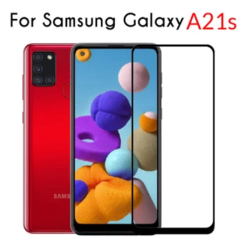 9D Pilnas draudimas Samsun A21s Stiklo 3D Samsung Galaxy A21s vaizdo Kameros Apsauginė Stiklo Galaxi A21 s 21s Saugos Screen Protector