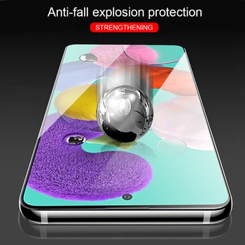 9D Premium Screen Protector ant Samsung Galaxy A71 A50 A51 A70 M10 Apsaugos Screen Protector For Samsung Galaxy A71 A51