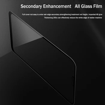 9D Visiškai padengti Grūdinto stiklo, Skirtos Kolega Realme X2 Pro XT X2 X ekrano apsaugos Kolega F11 Pro Reno 2 Apsauginis Stiklas