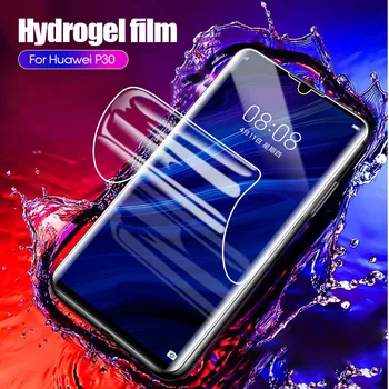 9D Visą Ekraną Hidrogelio Plėvelę, Dėl Huawei Y Serija Y5 Y6 Y7 Y9 2018 Raštas Filmas 