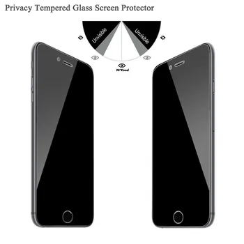 9H 2.5 D Privatumo Grūdintas Stiklas Screen Protector, iPhone X XS XR XS max 4 4S 5 5S SE 5C 7 8 Plius Privatumo Filmas Geros Kokybės