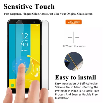 9H grūdintas ant stiklo samsung Galaxy j7 pro telefono screen protector for samsung j5 j7 2017 j6 j8 2018 apsauginės plėvelės