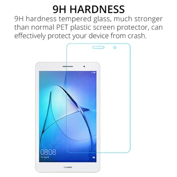 9H Grūdintas Stiklas Ekrano apsaugos Huawei MediaPad T3 8.0 KOB-W09 KOB-L09 8 colių Įbrėžimams Įrodymas, Apsauginės Stiklo Plėvelės