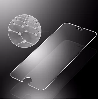 9H Grūdintas Stiklas Screen Protector Atveju iPhone 7 7 7Plus 4 4S 5 5S 5C 5SE 6 6S Plius Padengti Telefono Atvejais Apsauginės Plėvelės