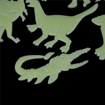 9PCS Švyti Tamsoje Dinozaurų Stereo 3D Liuminescencinės Lipdukai Lipdukas Juokingi Žvaigždžių Šviesos Lipdukai Vaikams