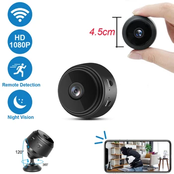 A9 1080p Mini IP vaizdo Kameros Lauke, Naktį Versija Mikro vaizdo Kamera Balso Vaizdo įrašymo Apsaugos Belaidė Mini vaizdo Kameros Wifi Kamera
